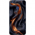Kännykkäkuori Huawei P smart-laitteelle, jossa on Tulinen silkki kuvio