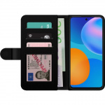 Lompakkokotelo Huawei P smart 2021-laitteelle, jossa on Paistettu muna kuvio