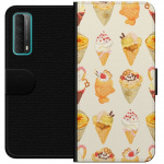 Lompakkokotelo Huawei P smart 2021-laitteelle, jossa on Lasinen kuvio