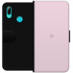 Lompakkokotelo Huawei P smart 2019-laitteelle, jossa on Sydän kuvio