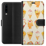 Lompakkokotelo Huawei P30-laitteelle, jossa on Lasinen kuvio