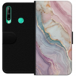 Lompakkokotelo Huawei P40 lite E-laitteelle, jossa on Marmori kuvio