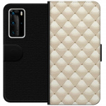Lompakkokotelo Huawei P40 Pro-laitteelle, jossa on Kultakiilto kuvio