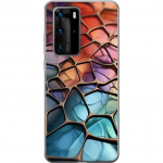 Kännykkäkuori Huawei P40 Pro-laitteelle, jossa on Metallikuviointi kuvio
