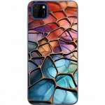 Kännykkäkuori Huawei Y5p-laitteelle, jossa on Metallikuviointi kuvio