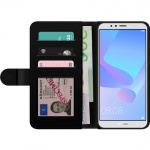 Lompakkokotelo Huawei Y6 (2018)-laitteelle, jossa on Kissan kuviointi kuvio