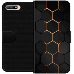 Lompakkokotelo Huawei Y6 (2018)-laitteelle, jossa on Ylellinen Kuvio kuvio Lompakkokotelo Huawei Y6 (2018)-laitteelle, jossa on Ylellinen Kuvio kuvio