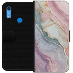 Lompakkokotelo Huawei Y6s (2019)-laitteelle, jossa on Marmori kuvio