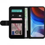Lompakkokotelo Motorola Moto E7 Power-laitteelle, jossa on Ylellinen linja kuvio