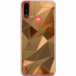 Kännykkäkuori Motorola Moto E7 Power-laitteelle, jossa on 3D Kulta kuvio Kännykkäkuori Motorola Moto E7 Power-laitteelle, jossa on 3D Kulta kuvio