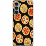Kännykkäkuori Motorola Moto G200 5G-laitteelle, jossa on Pizza kuvio