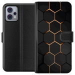 Lompakkokotelo Motorola Moto G23-laitteelle, jossa on Ylellinen Kuvio kuvio