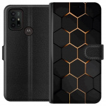 Lompakkokotelo Motorola Moto G30-laitteelle, jossa on Ylellinen Kuvio kuvio