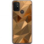 Kännykkäkuori Motorola Moto G30-laitteelle, jossa on 3D Kulta kuvio Kännykkäkuori Motorola Moto G30-laitteelle, jossa on 3D Kulta kuvio