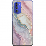 Kännykkäkuori Motorola Moto G51 5G-laitteelle, jossa on Marmori kuvio