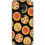 Kännykkäkuori Motorola Moto G7 -laitteelle, jossa on Pizza kuvio