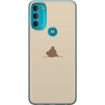 Kännykkäkuori Motorola Moto G71 5G-laitteelle, jossa on Nalle kuvio