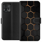 Lompakkokotelo Motorola Moto G72-laitteelle, jossa on Ylellinen Kuvio kuvio