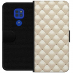 Lompakkokotelo Motorola Moto G9 Play-laitteelle, jossa on Kultakiilto kuvio