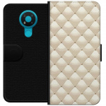 Lompakkokotelo Nokia 3.4-laitteelle, jossa on Kultakiilto kuvio