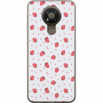 Kännykkäkuori Nokia 3.4-laitteelle, jossa on Mansikat kuvio Kännykkäkuori Nokia 3.4-laitteelle, jossa on Mansikat kuvio