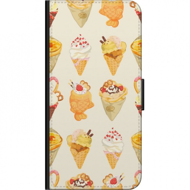 Lompakkokotelo Nokia G20-laitteelle, jossa on Lasinen kuvio