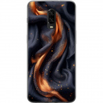 Kännykkäkuori OnePlus 6T-laitteelle, jossa on Tulinen silkki kuvio