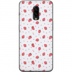 Kännykkäkuori OnePlus 6T-laitteelle, jossa on Mansikat kuvio Kännykkäkuori OnePlus 6T-laitteelle, jossa on Mansikat kuvio