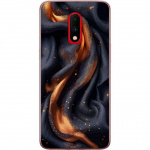 Kännykkäkuori OnePlus 7-laitteelle, jossa on Tulinen silkki kuvio