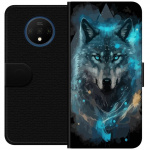 Lompakkokotelo OnePlus 7T-laitteelle, jossa on Susi kuvio Lompakkokotelo OnePlus 7T-laitteelle, jossa on Susi kuvio