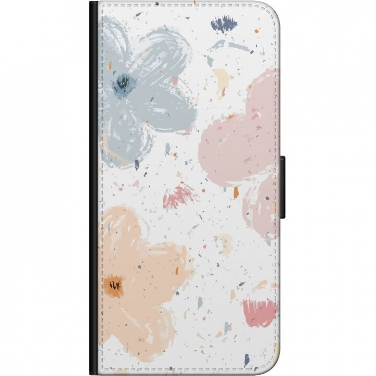 Lompakkokotelo OnePlus 7T Pro-laitteelle, jossa on Kukat kuvio