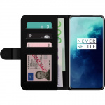 Lompakkokotelo OnePlus 7T Pro-laitteelle, jossa on Kukat kuvio