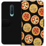 Lompakkokotelo OnePlus 8-laitteelle, jossa on Pizza kuvio