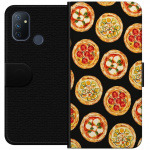 Lompakkokotelo OnePlus Nord N100-laitteelle, jossa on Pizza kuvio