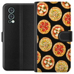 Lompakkokotelo OnePlus Nord 2 5G-laitteelle, jossa on Pizza kuvio Lompakkokotelo OnePlus Nord 2 5G-laitteelle, jossa on Pizza kuvio