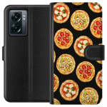 Lompakkokotelo OnePlus Nord N300-laitteelle, jossa on Pizza kuvio