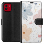 Lompakkokotelo Samsung Galaxy A03-laitteelle, jossa on Kukat kuvio Lompakkokotelo Samsung Galaxy A03-laitteelle, jossa on Kukat kuvio