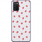 Kännykkäkuori Samsung Galaxy A03s-laitteelle, jossa on Mansikat kuvio