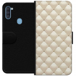 Lompakkokotelo Samsung Galaxy A11-laitteelle, jossa on Kultakiilto kuvio