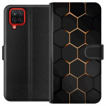 Lompakkokotelo Samsung Galaxy A12-laitteelle, jossa on Ylellinen Kuvio kuvio Lompakkokotelo Samsung Galaxy A12-laitteelle, jossa on Ylellinen Kuvio kuvio