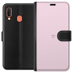 Lompakkokotelo Samsung Galaxy A20e-laitteelle, jossa on Sydän kuvio