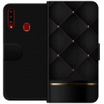 Lompakkokotelo Samsung Galaxy A20s-laitteelle, jossa on Ylellinen linja kuvio