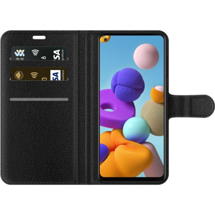 Lompakkokotelo Samsung Galaxy A21s-laitteelle, jossa on Kanan reisi kuvio