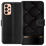 Lompakkokotelo Samsung Galaxy A23-laitteelle, jossa on Ylellinen linja kuvio