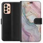 Lompakkokotelo Samsung Galaxy A23-laitteelle, jossa on Marmori kuvio Lompakkokotelo Samsung Galaxy A23-laitteelle, jossa on Marmori kuvio