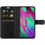 Lompakkokotelo Samsung Galaxy A40-laitteelle, jossa on Mansikat kuvio