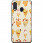 Kännykkäkuori Samsung Galaxy A40-laitteelle, jossa on Lasinen kuvio