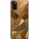 Kännykkäkuori Samsung Galaxy A41-laitteelle, jossa on 3D Kulta kuvio Kännykkäkuori Samsung Galaxy A41-laitteelle, jossa on 3D Kulta kuvio