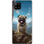 Kännykkäkuori Samsung Galaxy A42 5G-laitteelle, jossa on Iloinen Koira kuvio Kännykkäkuori Samsung Galaxy A42 5G-laitteelle, jossa on Iloinen Koira kuvio