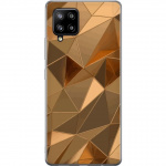 Kännykkäkuori Samsung Galaxy A42 5G-laitteelle, jossa on 3D Kulta kuvio Kännykkäkuori Samsung Galaxy A42 5G-laitteelle, jossa on 3D Kulta kuvio